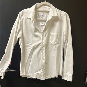 Frank & Eileen Crisp White Collared Shirt